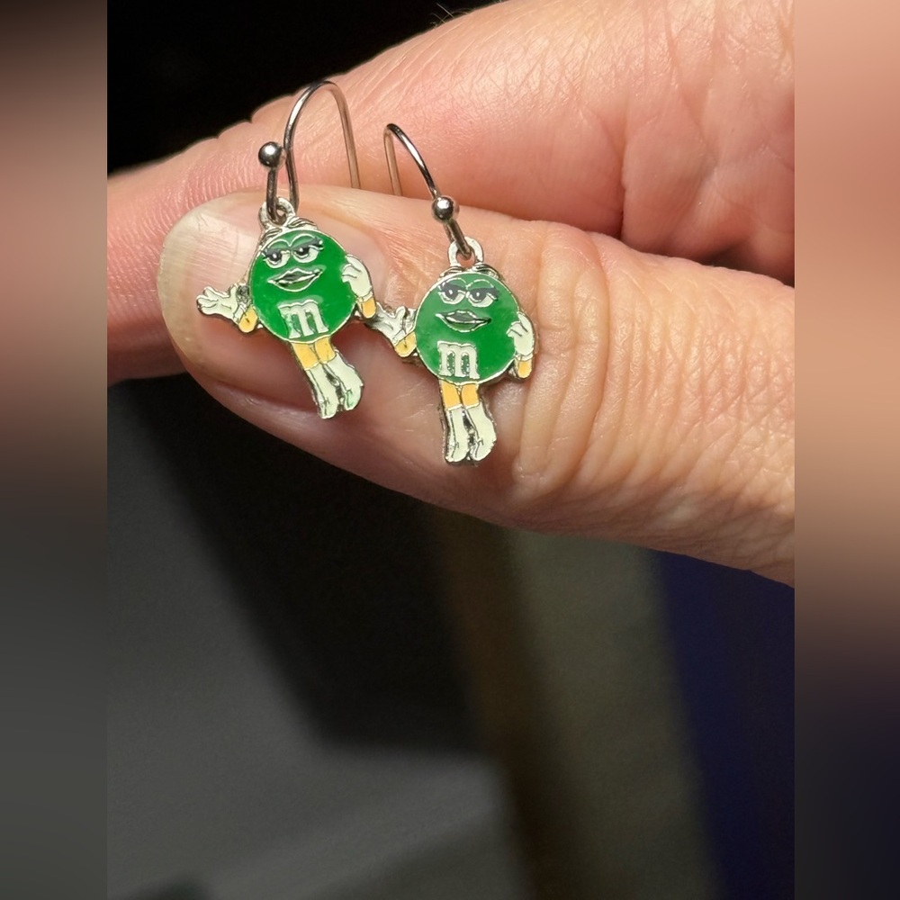 M&M'S Green and Yellow‎ Earrings